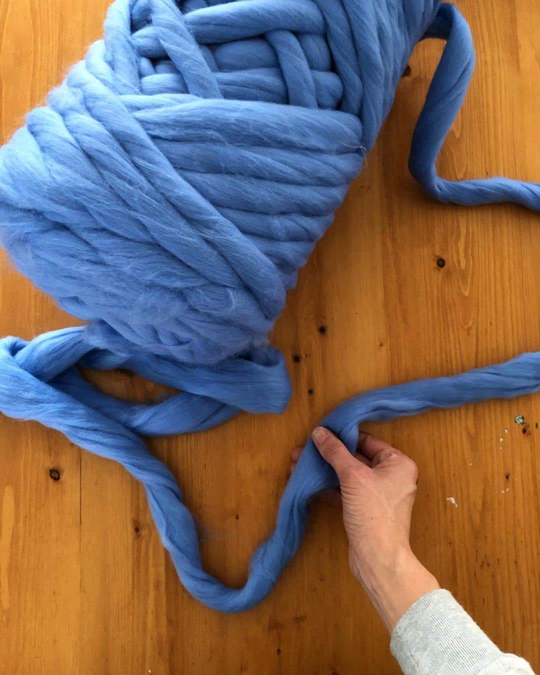 Merino Wool, Super Chunky Yarn - color from DARK MARENGO - FuzzyRoom