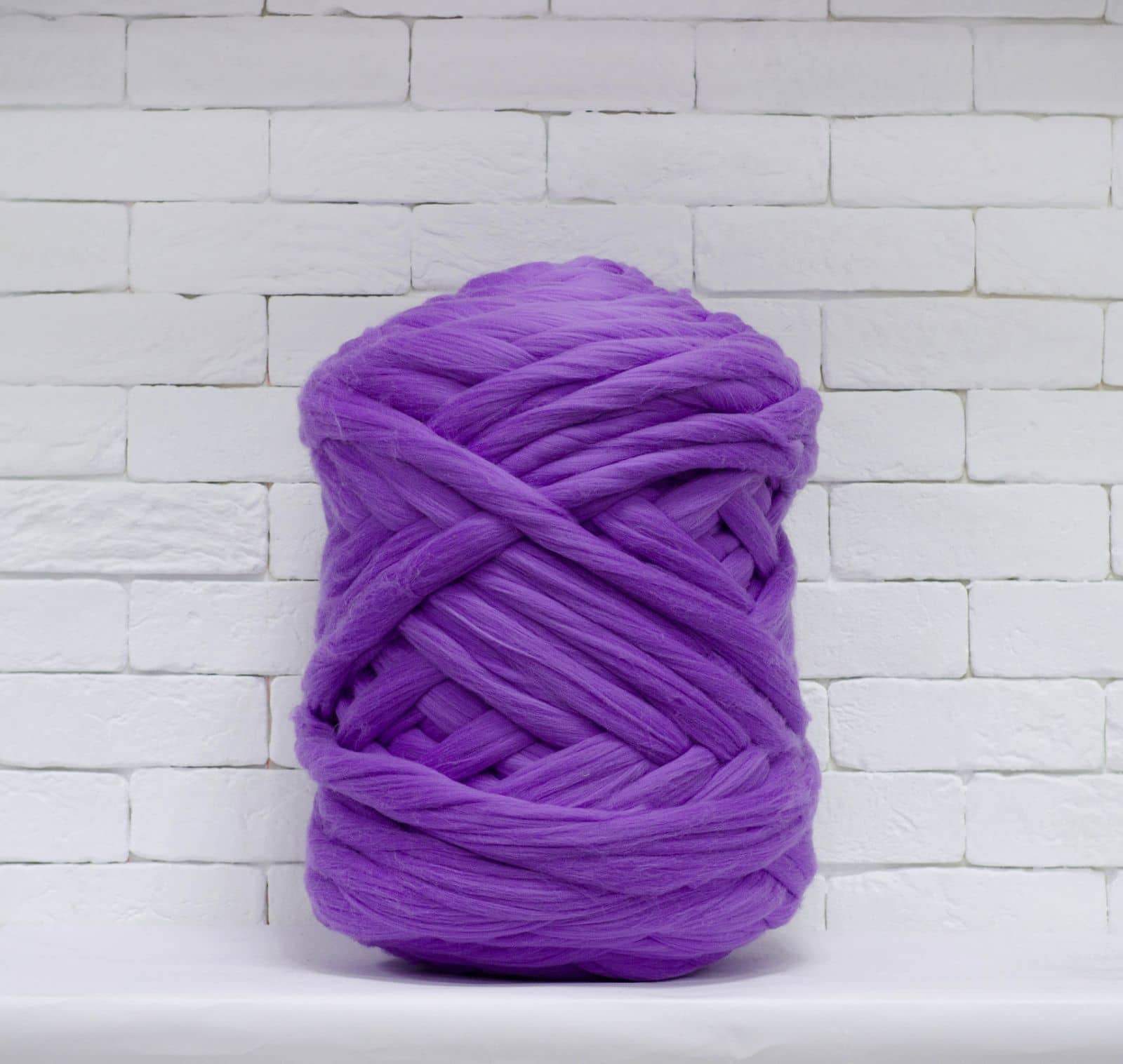 Merino Wool, Super Chunky Yarn - color from ORCHID - FuzzyRoom