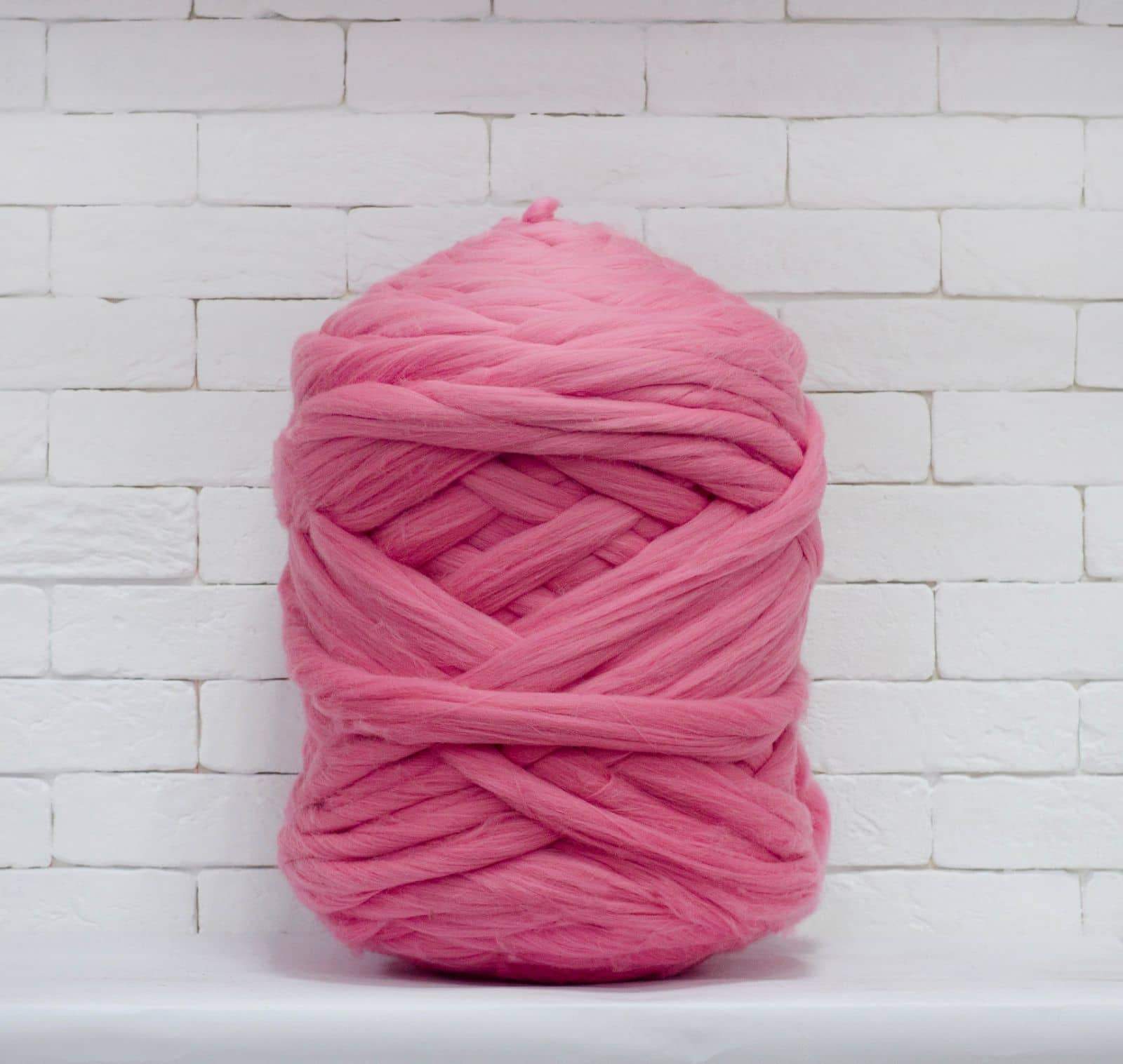 Merino Wool, Super Chunky Yarn - color from PINK - FuzzyRoom
