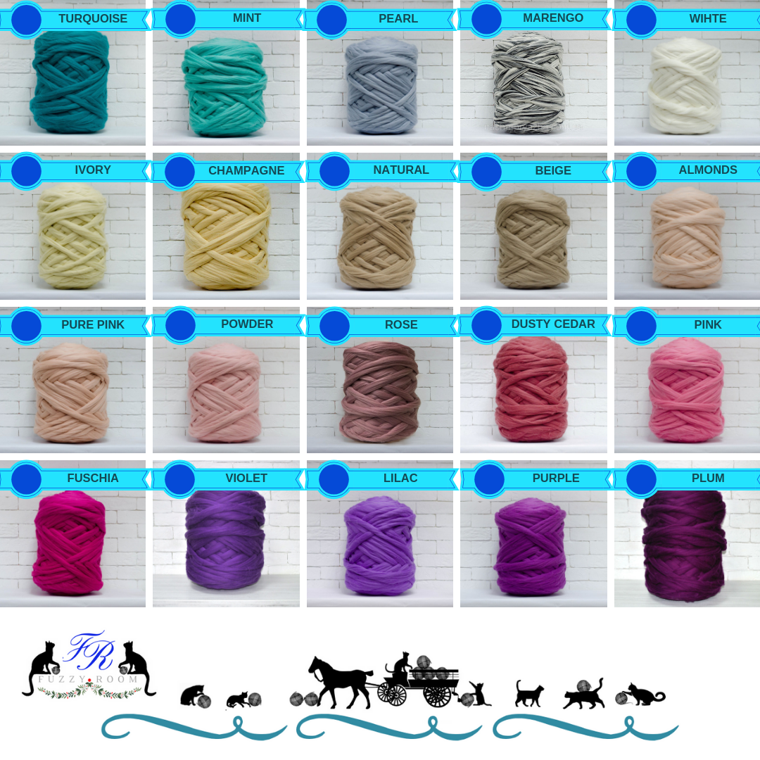 Chunky Knit Blanket -Super Chunky Knit Merino Wool 40