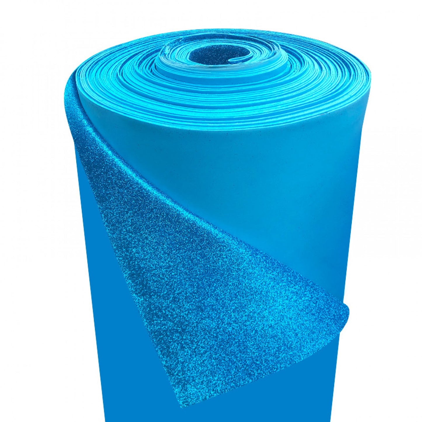 Glitter foam (2mm) color blue - 0103