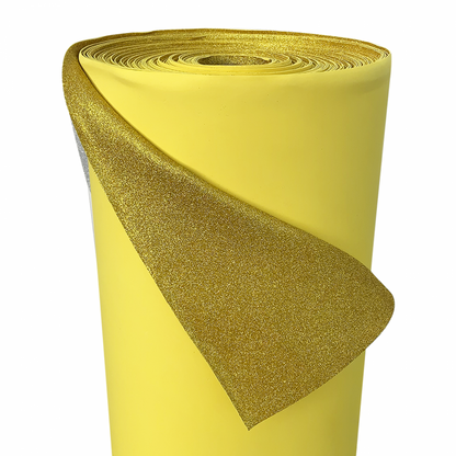 Glitter foam (2mm) color lemon gold - 0116