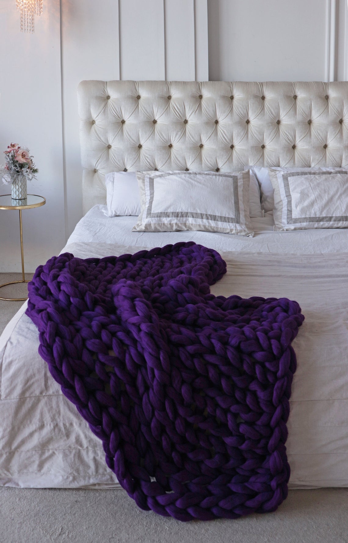 Knit Blanket Giant Blanket, Large Knit Blanket, Gift For Her, Blanket