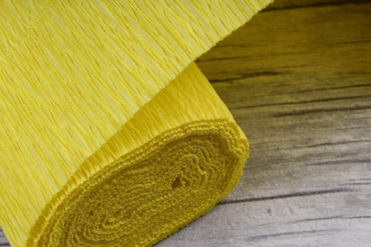 Italian Crepe Paper 575 yellow for Big Flowers - Buy Now, FuzzyRoom
