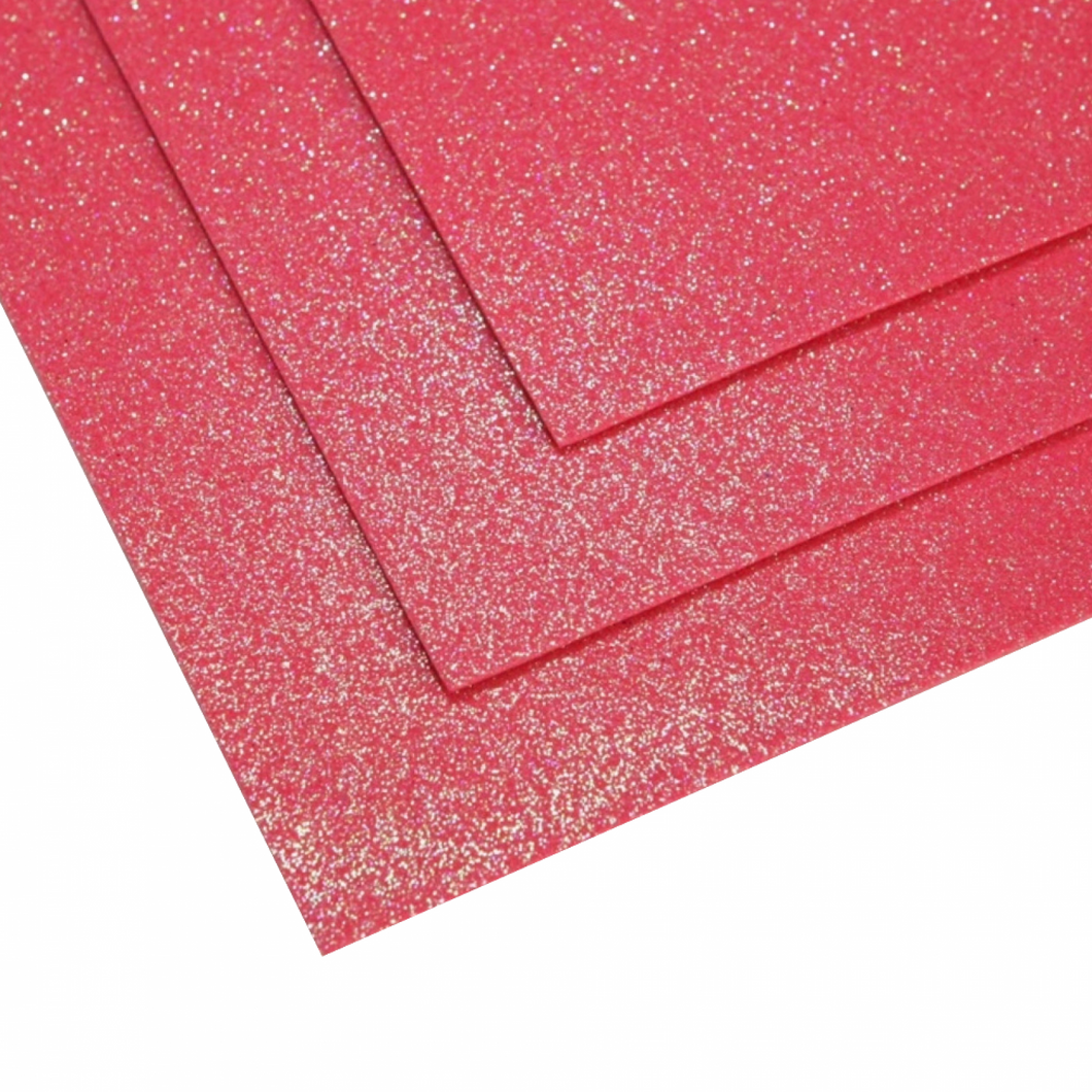 Glowing shimmer foam in sheets (1,5mm) color red - 0302