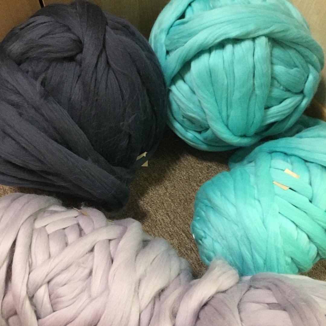 Merino Wool, Super Chunky Yarn - color from BLACK - FuzzyRoom