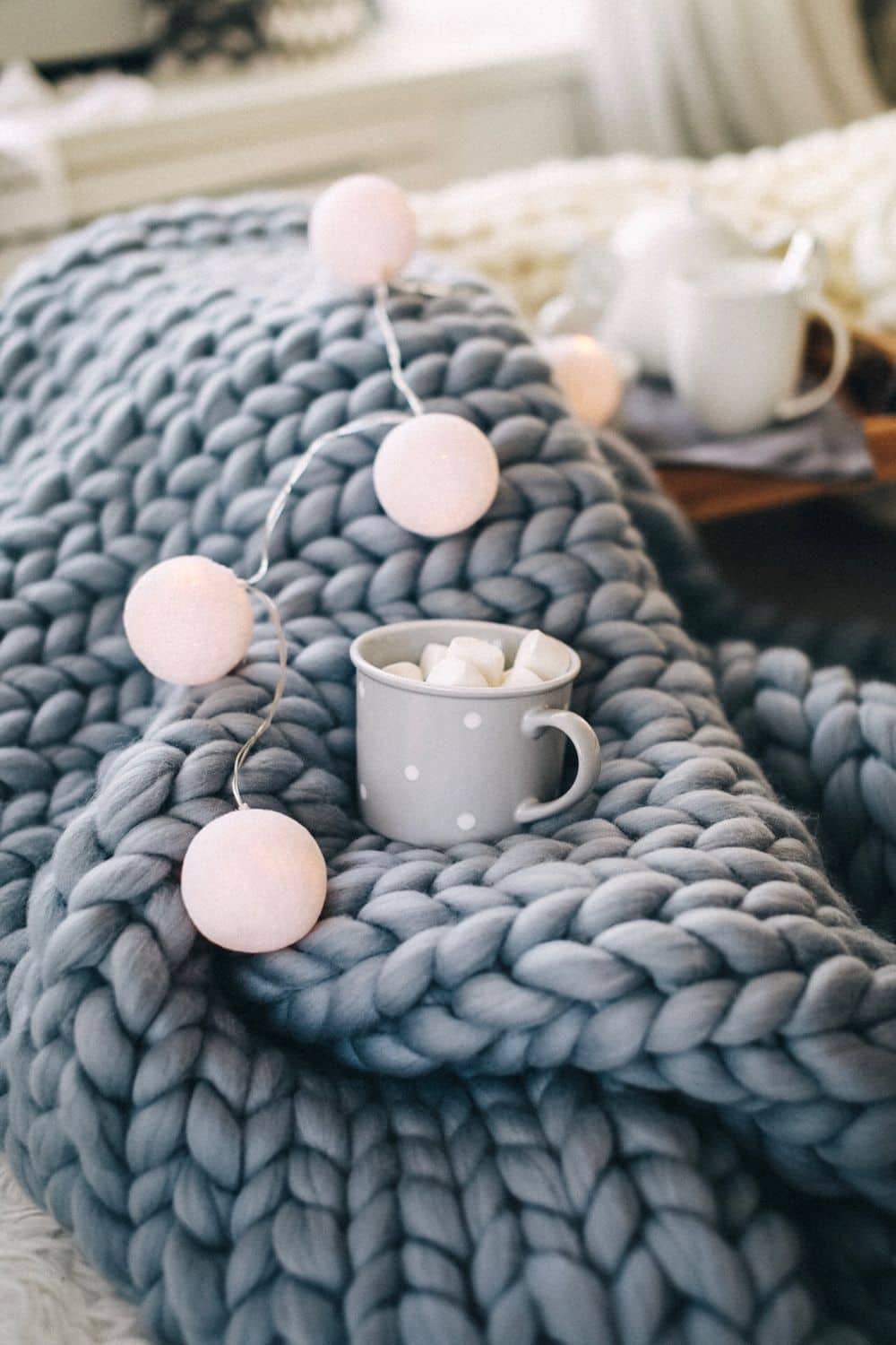 Merino Wool, Super Chunky Yarn - color from BLACK - FuzzyRoom