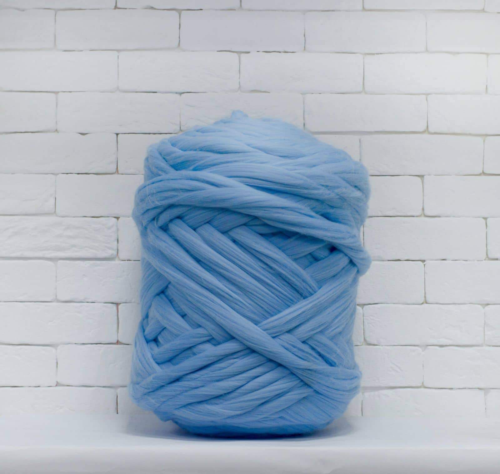 Super Chunky merino wool yarn knit Chunky blanket Big