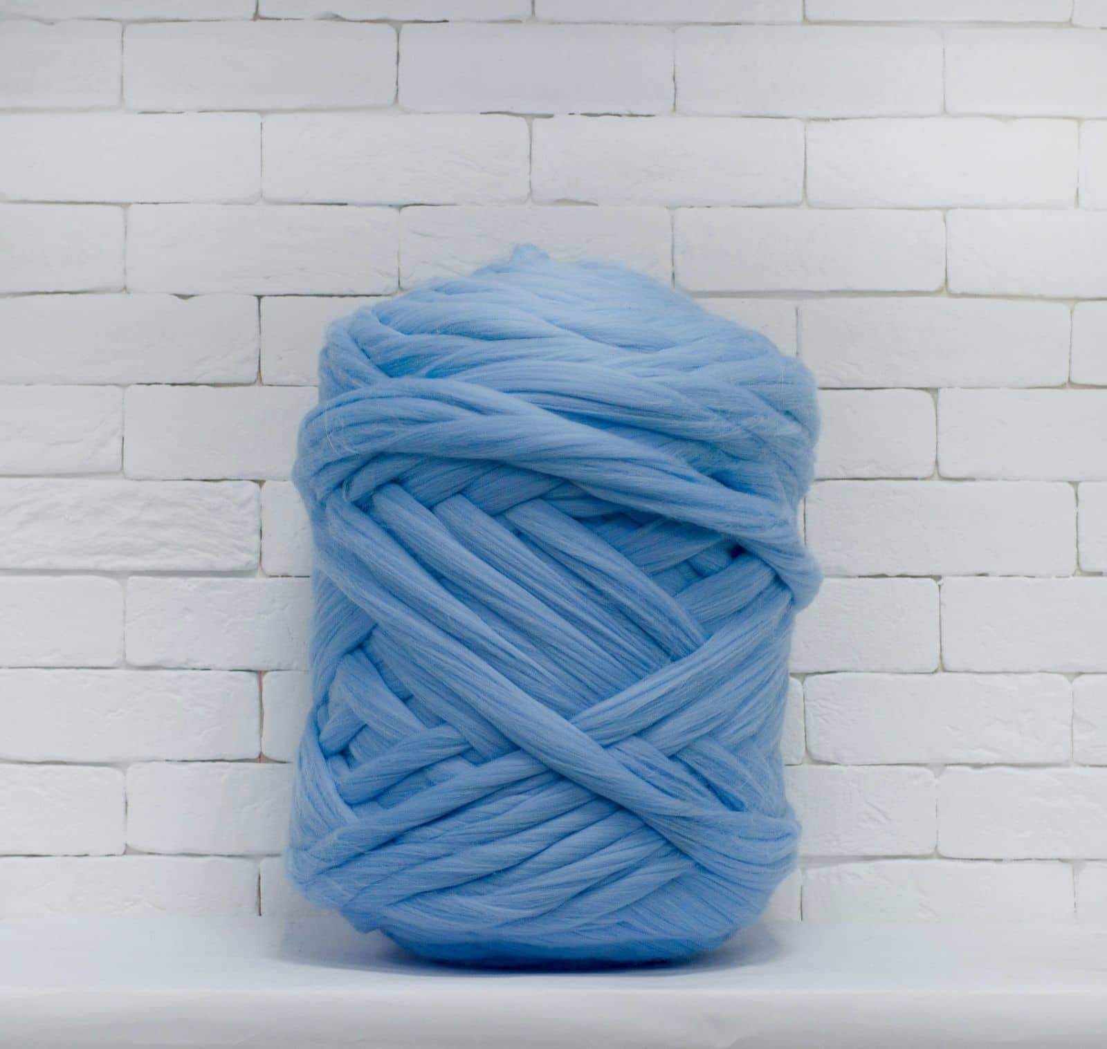 Merino Wool, Super Chunky Yarn - color from BLUE - FuzzyRoom