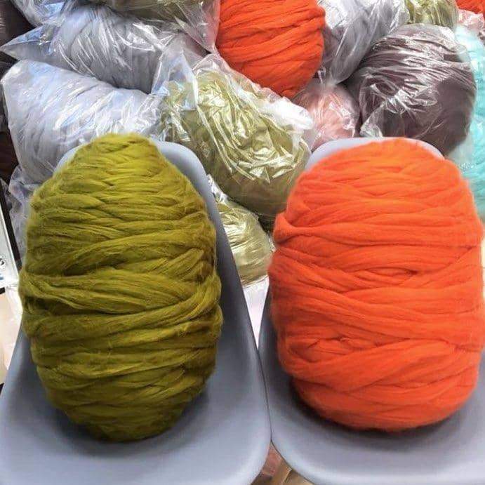 Merino Wool, Super Chunky Yarn - color from BLUE - FuzzyRoom