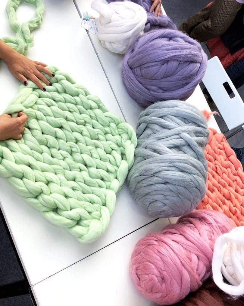 Merino Wool, Super Chunky Yarn - color from INDIGO - FuzzyRoom