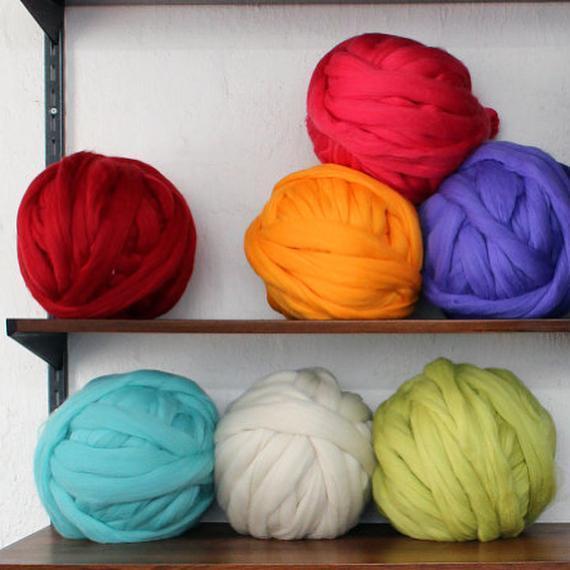 Merino Wool, Super Chunky Yarn - color from MARSH - FuzzyRoom