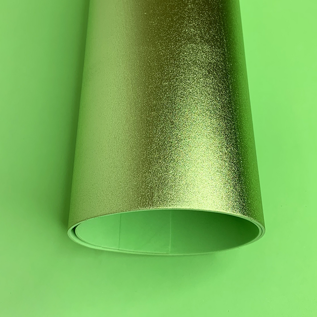 Metallic foam in sheets (2mm) color lime - 0401