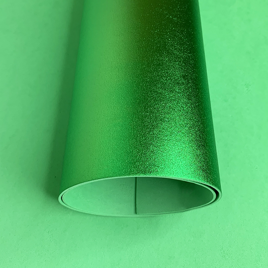 Metallic foam in sheets (2mm) color green - 0402