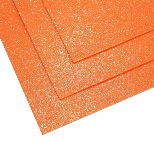 Glowing shimmer foam in sheets (1,5mm) color orange - 0307