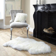 Load image into Gallery viewer, Genuine natural sheepskin rug 43x27 inches (1 skin)
