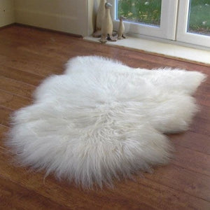 Genuine natural sheepskin rug 43x27 inches (1 skin)