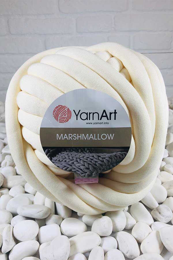Cotton tube yarn Marshmallow №903