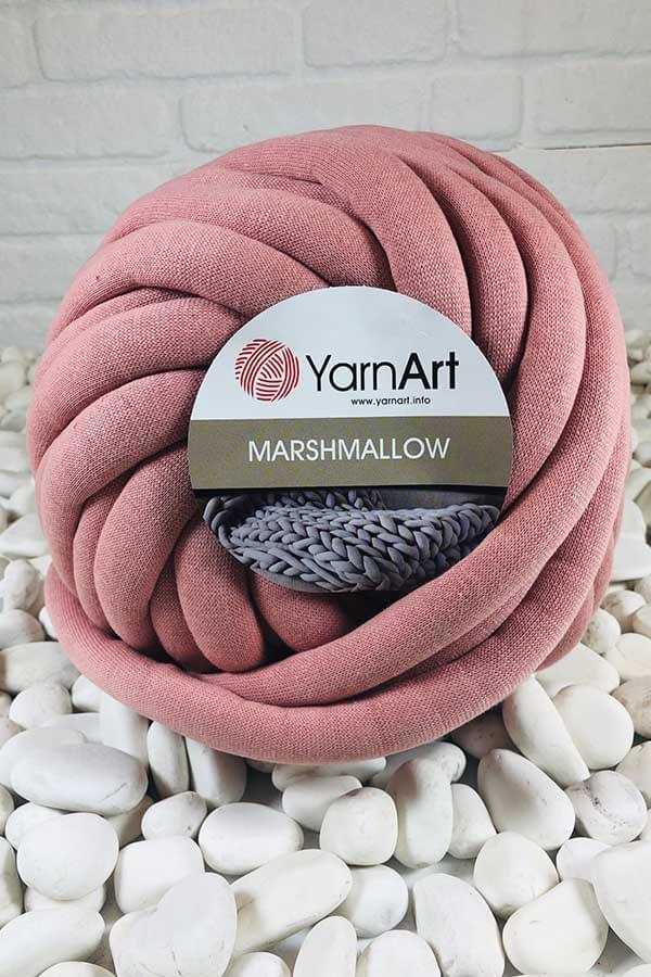 Cotton tube yarn Marshmallow №906