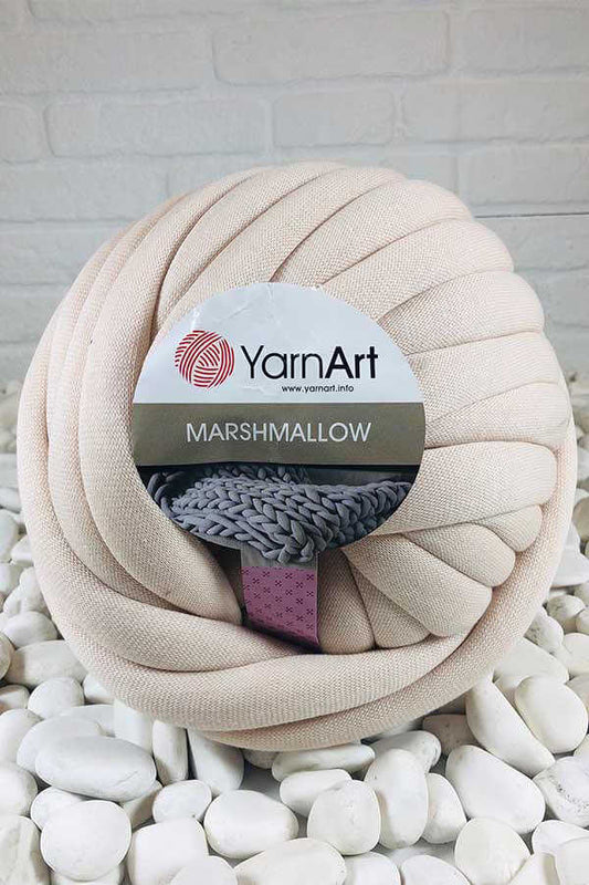 Cotton tube yarn Marshmallow №919